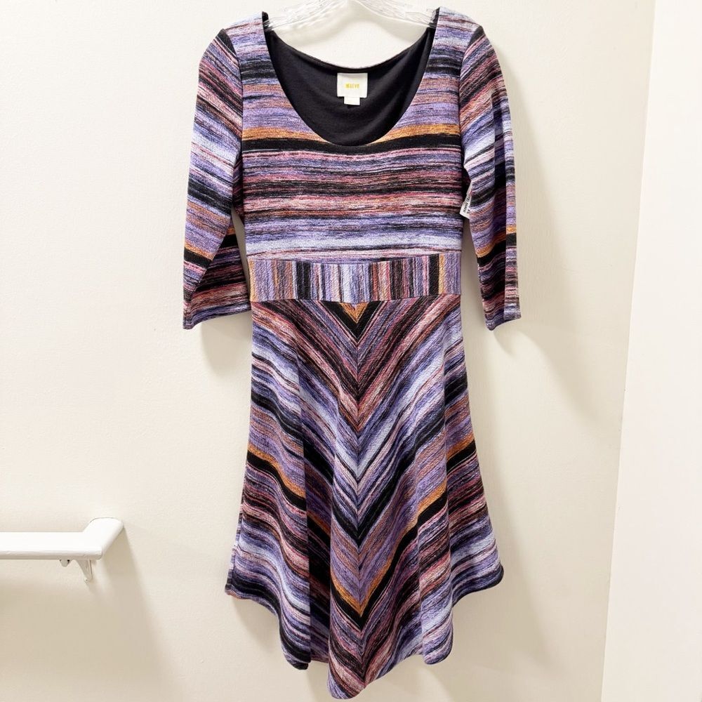 Anthropologie Maeve Kebren Stripe Knit Dress - Size Small